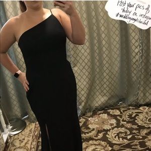 NWT Amsale Size 12 black dress